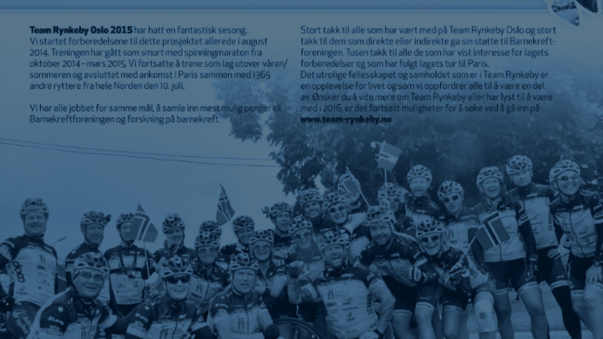 Cover Image for Takk til Team Rynkeby Oslo 2015